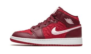 Air Jordan 1 Mid SE Red Quilt (GS)