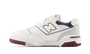 New Balance 550 White Maroon Natural Indigo