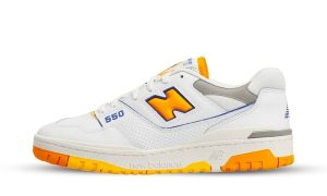 New Balance 550 White Vibrant Orange