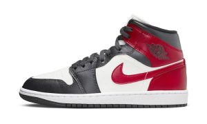 Jordan 1 Mid Gym Red Off Noir (Women's)