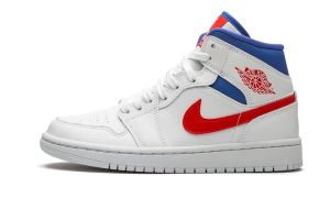 Jordan 1 Mid White Red Royal (W)