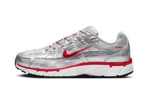 Nike P-6000 Metallic Silver Gym Red