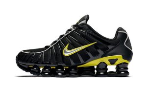 Nike Shox TL Black Dynamic Yellow Metallic Silver