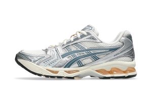ASICS Gel-Kayano 14 Birch Pure Silver Teal Gold