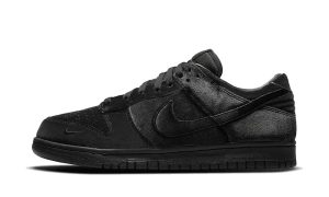 Nike Dunk Low Dover Street Market Triple Black Velvet
