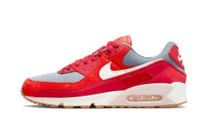Nike Air Max 90 Premium Gym Red Smoke Grey Gum