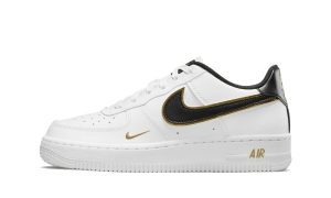 Nike Air Force 1 Low White Black Mini Swoosh (GS)
