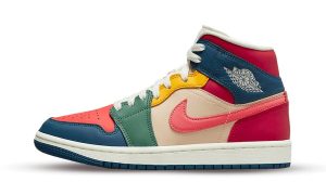 Air Jordan 1 Mid Multi Color 2022 (W)