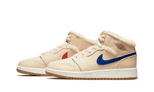 Air Jordan 1 Mid Fleece Pearl White (GS)