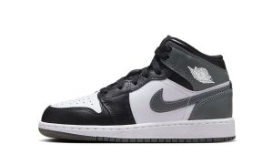 Jordan 1 Mid Black White Iron Grey (GS)