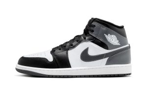 Air Jordan 1 Mid Black White Iron Grey
