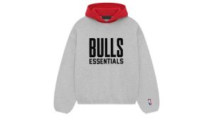 Fear of God Essentials Bulls Hoodie Light Heather Grey