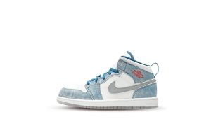 Air Jordan 1 Mid SE French Blue Light Steel (PS)