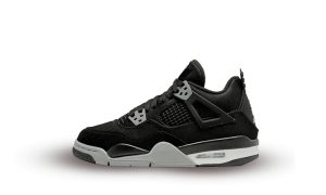 Air Jordan 4 Retro Black Canvas (GS)