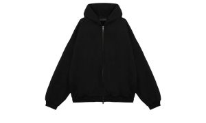 Fear of God Essentials Heavy Fleece Fullzip Hoodie Black