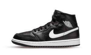 Air Jordan 1 Mid Black White (W)