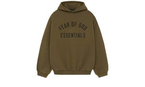 Fear of God Essentials Fleece Hoodie Olive