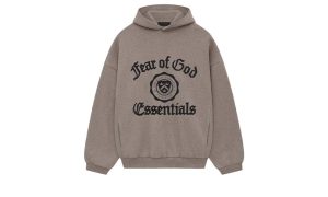Fear of God Essentials Heavy Fleece Vintage Shrunken Hoodie Heather Gray