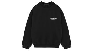 Fear of God Essentials Fleece Crewneck (FW24) Black