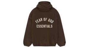 Fear of God Essentials Brushed Hoodie Brown