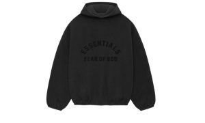 Fear of God Essentials Core Collection Nylon Fleece Hoodie Black/ Black