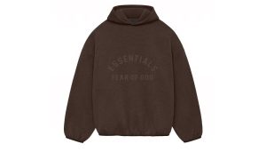 Fear of God Essentials Core Collection Nylon Fleece Hoodie Heather Wood/Wood