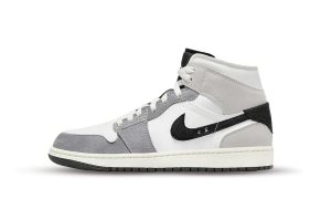 Jordan 1 Mid SE Craft White Cement Grey Black