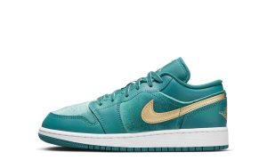 Jordan 1 Low SE Geode Teal Metallic Gold (GS)