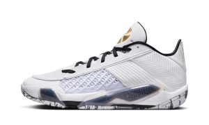 Jordan 38 Low 'White Metallic Gold Black'