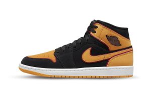 Jordan 1 Mid Fat Tongue Black Orange