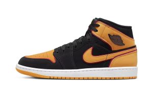 Jordan 1 Mid SE 'Black Vivid Orange' (GS)