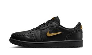 Jordan 1 Low 'Method of Make Black Metallic Gold' (W)