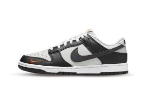 Nike Dunk Low Black Total Orange Mini Swoosh