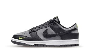 Nike Dunk Low Black Cool Grey Volt Mini Swoosh