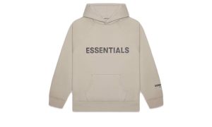 Fear of God Essentials Pullover Hoodie Applique Logo Olive/Khaki