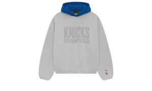 Fear of God Essentials NBA Knicks Hoodie Light Heather