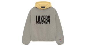 Fear of God Essentials NBA Lakers Hoodie Warm Heather