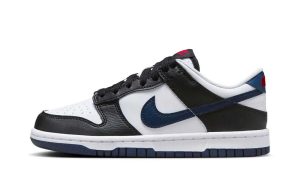 Nike Dunk Low 'Black White Midnight Navy' (GS)
