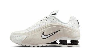 Nike Shox R4 White Black Suede (Women's)