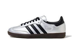 adidas Samba OG Silver Metallic Black Gum (W)