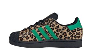 adidas Superstar Black Green Leopard (Women's)
