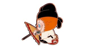 Pop Mart Labubu The Monsters Let's Have Fun Together Series Drawing Umbrella Cover Badge