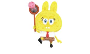 Pop Mart Labubu The Monsters Spongebob Series Jellyfish Catcher Figure