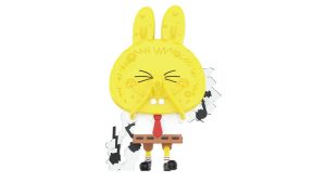 Pop Mart Labubu The Monsters Spongebob Series Nose Flute Figure