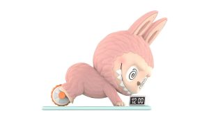 Pop Mart THE MONSTERS Labubu Lazy Yoga Series Ab Roller Figure