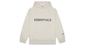 Fear of God Essentials 3D Silicon Applique Pullover Hoodie Oatmeal/Oatmeal Heather/Light Heather Oatmeal