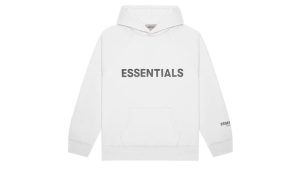 Fear of God Essentials Pullover Hoodie Applique Logo White