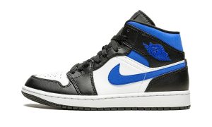 Jordan 1 Mid White Black Racer Blue