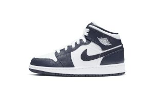 Jordan 1 Mid White Metallic Gold Obsidian (GS)