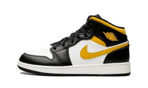 Air Jordan 1 Mid White Pollen Black (GS)